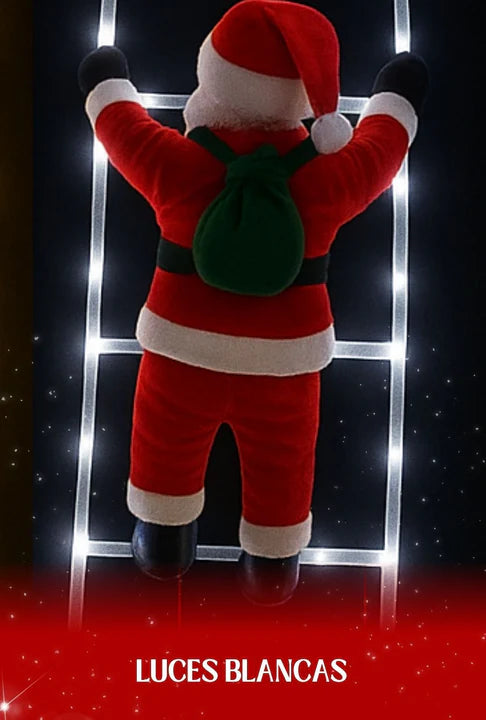 SUPER COMBO NAVIDEÑO  🎅🏼 PAPA NOEL ESCALADOR, + ESCALERA DE LUZ LED