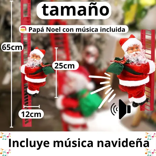 ¡Dale vida a tus celebraciones con el Papá Noel Eléctrico Escalador!